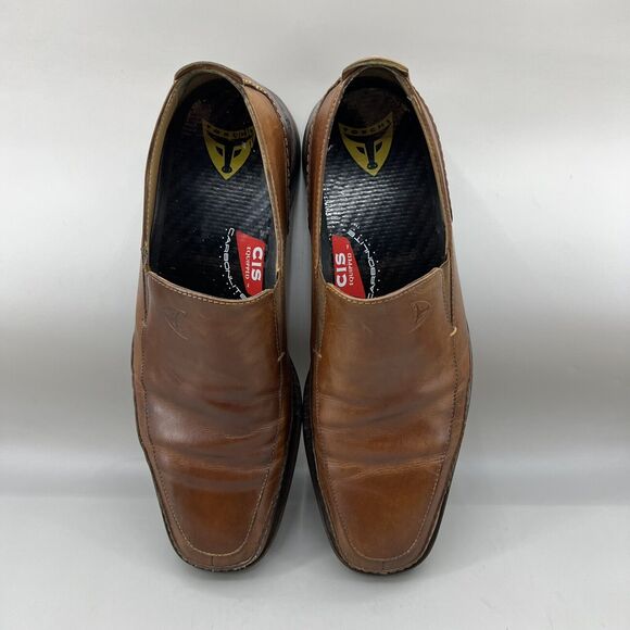 Michael Toschi Slip On Loafers Men Size 8 Brown Leather Low Top Carbonlite Shoes main image 8